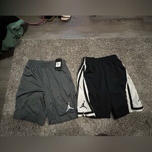 Jordan Dark Grey Athletic Shorts with Jumpman Accent